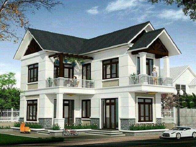 Những mẫu nhà 2 tầng chữ L 100m2 tuyển chọn, nhà đông người ở thoải mái